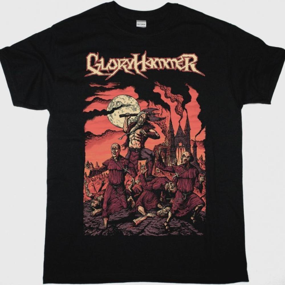 Gloryhammer Hoots Monk Massacre New Black T Shirt